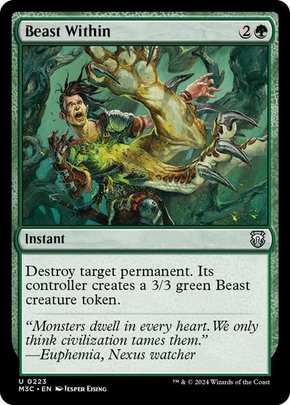 Beast Within (Ripple Foil), Commander: Modern Horizons 3 223