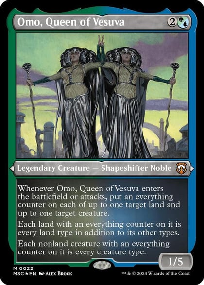 Omo, Queen of Vesuva (Foil Etched), Commander: Modern Horizons 3 22