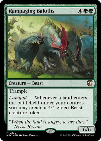 Rampaging Baloths (Ripple Foil), Commander: Modern Horizons 3 239