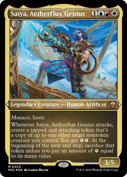 Satya, Aetherflux Genius (Foil Etched), Commander: Modern Horizons 3 23