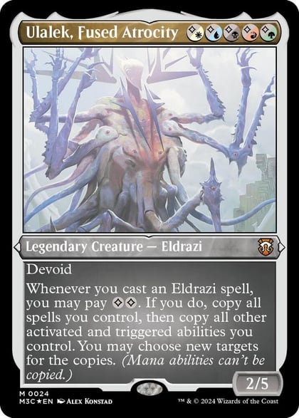 Ulalek, Fused Atrocity (Foil Etched), Commander: Modern Horizons 3 24