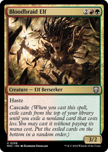 Bloodbraid Elf (Ripple Foil), Commander: Modern Horizons 3 256