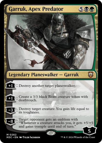 Garruk, Apex Predator (Ripple Foil), Commander: Modern Horizons 3 262