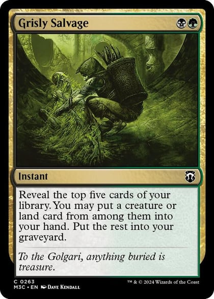 Grisly Salvage (Ripple Foil), Commander: Modern Horizons 3 263