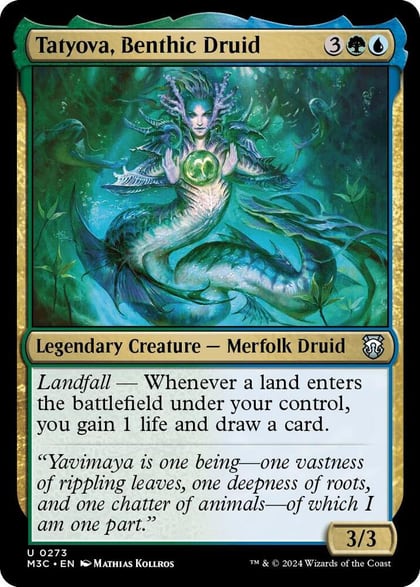 Tatyova, Benthic Druid (Ripple Foil), Commander: Modern Horizons 3 273