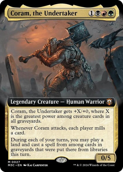 Coram, the Undertaker (Extended Art), Commander: Modern Horizons 3 27