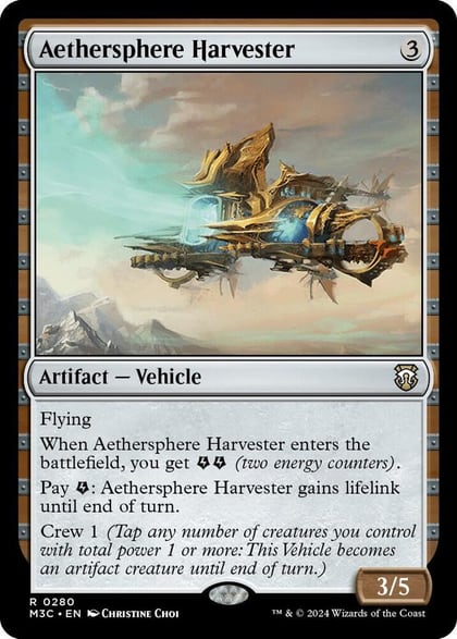 Aethersphere Harvester (Ripple Foil), Commander: Modern Horizons 3 280