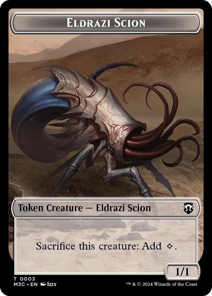 Eldrazi Scion // Eldrazi Spawn Double-Sided Token, Commander: Modern Horizons 3 3 // 2
