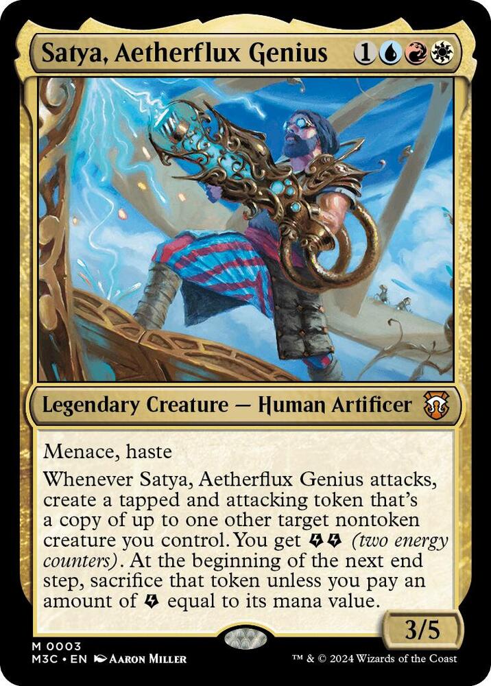 Satya, Aetherflux Genius, Commander: Modern Horizons 3 3