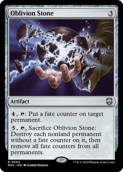 Oblivion Stone (Ripple Foil), Commander: Modern Horizons 3 303