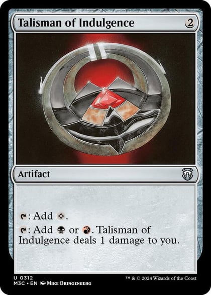 Talisman of Indulgence (Ripple Foil), Commander: Modern Horizons 3 312