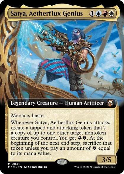 Satya, Aetherflux Genius (Extended Art), Commander: Modern Horizons 3 31