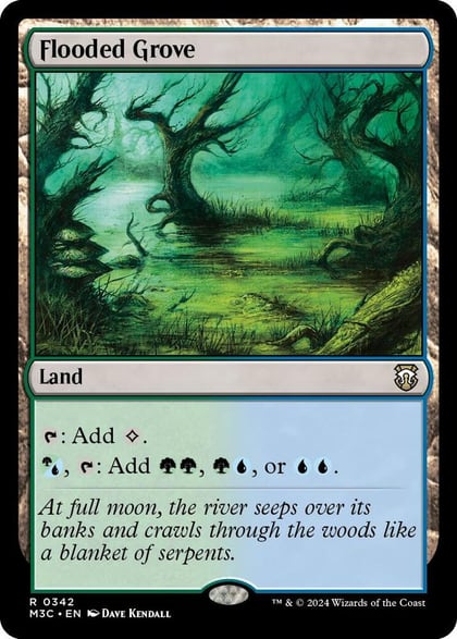 Flooded Grove (Ripple Foil), Commander: Modern Horizons 3 342