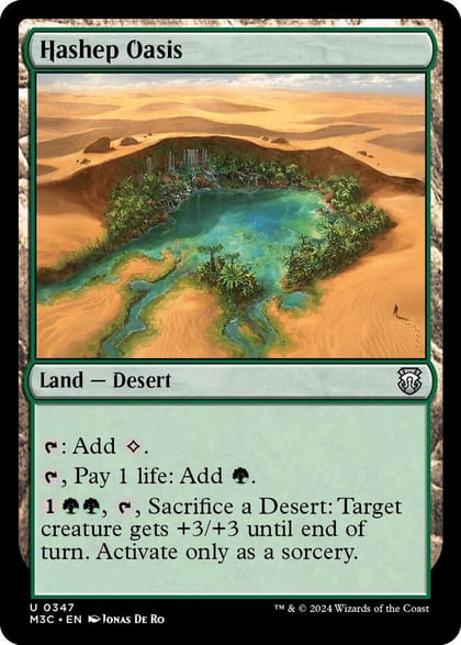 Hashep Oasis (Ripple Foil), Commander: Modern Horizons 3 347
