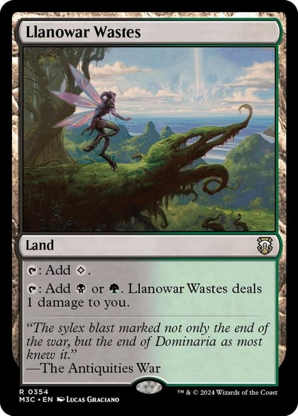 Llanowar Wastes (Ripple Foil), Commander: Modern Horizons 3 354