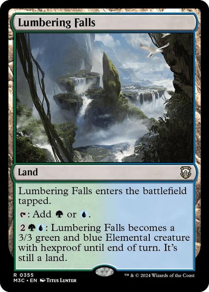 Lumbering Falls (Ripple Foil), Commander: Modern Horizons 3 355