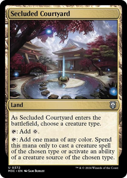 Secluded Courtyard, Commander: Modern Horizons 3 372