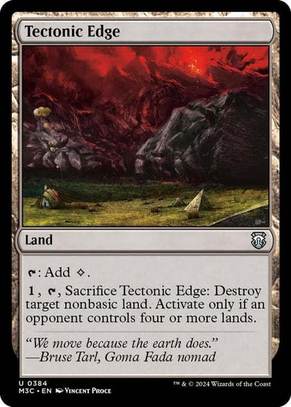 Tectonic Edge (Ripple Foil), Commander: Modern Horizons 3 384