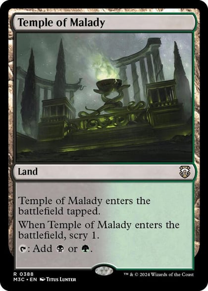 Temple of Malady (Ripple Foil), Commander: Modern Horizons 3 388