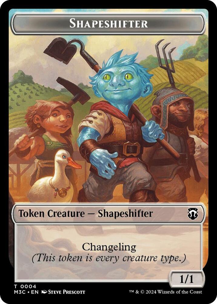 Shapeshifter (0004) // Copy Double-Sided Token, Commander: Modern Horizons 3 4 // 1