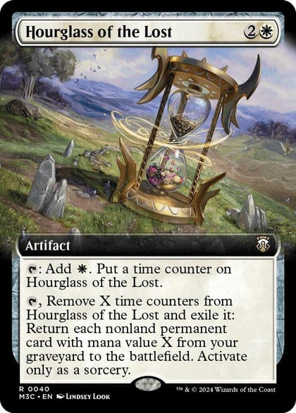 Hourglass of the Lost (Extended Art) (Ripple Foil), Commander: Modern Horizons 3 40