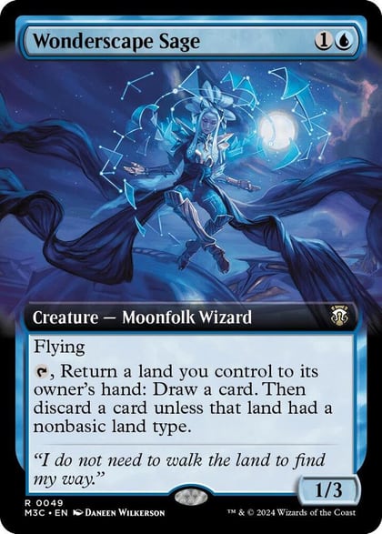 Wonderscape Sage (Extended Art) (Ripple Foil), Commander: Modern Horizons 3 49