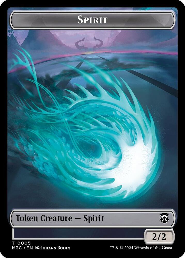 Spirit (Ripple Foil) // Eldrazi Double-Sided Token, Commander: Modern Horizons 3 5 // 1