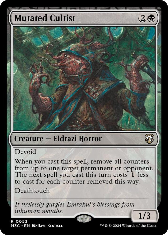 Mutated Cultist (Ripple Foil), Commander: Modern Horizons 3 53
