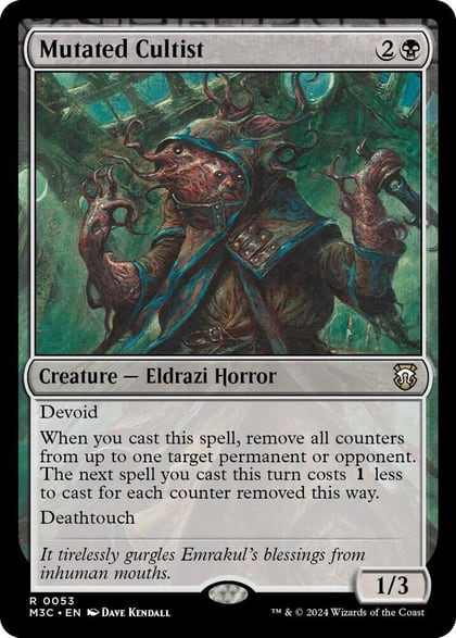 Mutated Cultist (Ripple Foil), Commander: Modern Horizons 3 53