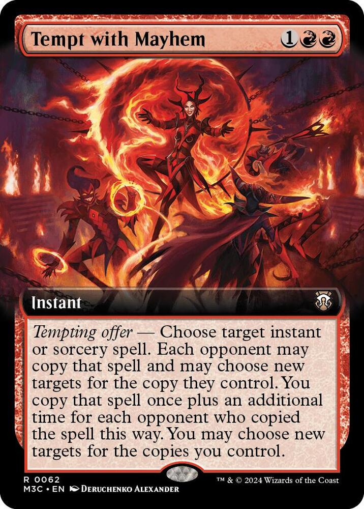 Tempt with Mayhem (Extended Art), Commander: Modern Horizons 3 62