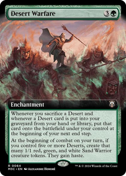 Desert Warfare (Extended Art) (Ripple Foil), Commander: Modern Horizons 3 64