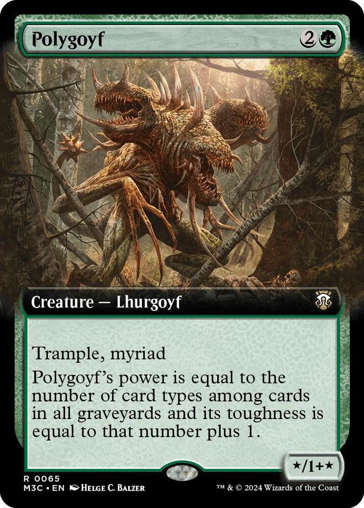 Polygoyf (Extended Art), Commander: Modern Horizons 3 65