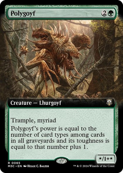 Polygoyf (Extended Art), Commander: Modern Horizons 3 65