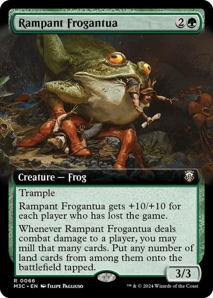 Rampant Frogantua (Extended Art), Commander: Modern Horizons 3 66