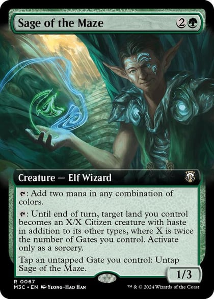 Sage of the Maze (Extended Art), Commander: Modern Horizons 3 67