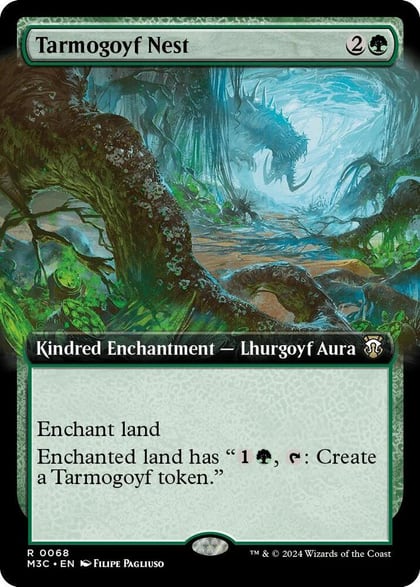 Tarmogoyf Nest (Extended Art) (Ripple Foil), Commander: Modern Horizons 3 68