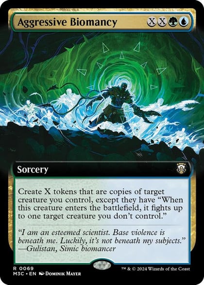 Aggressive Biomancy (Extended Art) (Ripple Foil), Commander: Modern Horizons 3 69