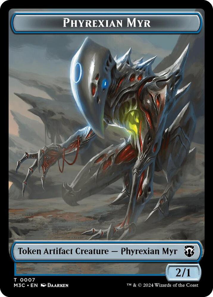 Phyrexian Myr // Servo Double-Sided Token, Commander: Modern Horizons 3 7 // 33