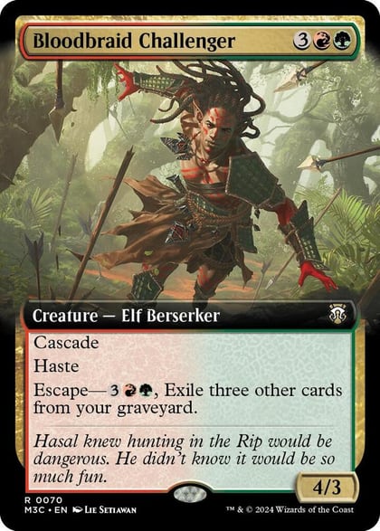 Bloodbraid Challenger (Extended Art), Commander: Modern Horizons 3 70