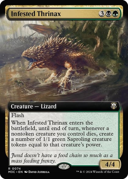 Infested Thrinax (Extended Art), Commander: Modern Horizons 3 74