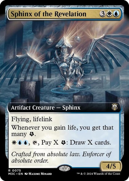 Sphinx of the Revelation (Extended Art) (Ripple Foil), Commander: Modern Horizons 3 75