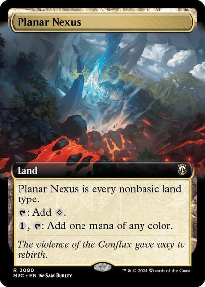 Planar Nexus (Extended Art) (Ripple Foil), Commander: Modern Horizons 3 80