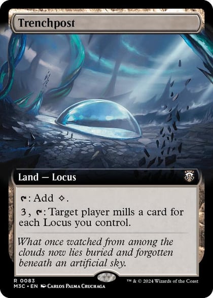 Trenchpost (Extended Art) (Ripple Foil), Commander: Modern Horizons 3 83
