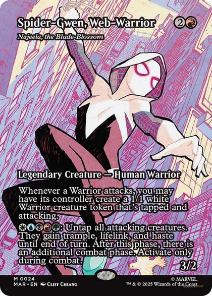 Spider-Gwen, Web-Warrior - Najeela, the Blade-Blossom (Borderless), Marvel Universe Eternal-Legal 24