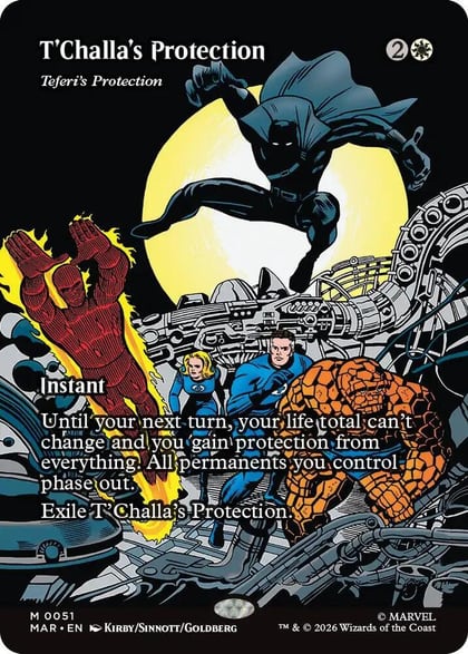 T'Challa's Protection - Teferi's Protection (Borderless), Marvel Universe Eternal-Legal 51