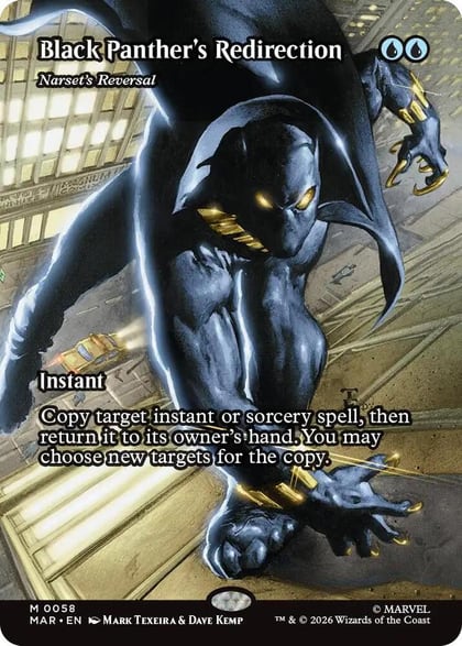 Black Panther's Redirection - Narset's Reversal (Borderless), Marvel Universe Eternal-Legal 58