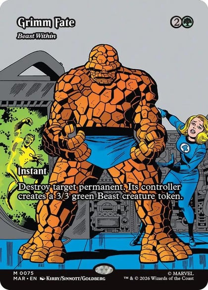 Grimm Fate - Beast Within (Borderless), Marvel Universe Eternal-Legal 75