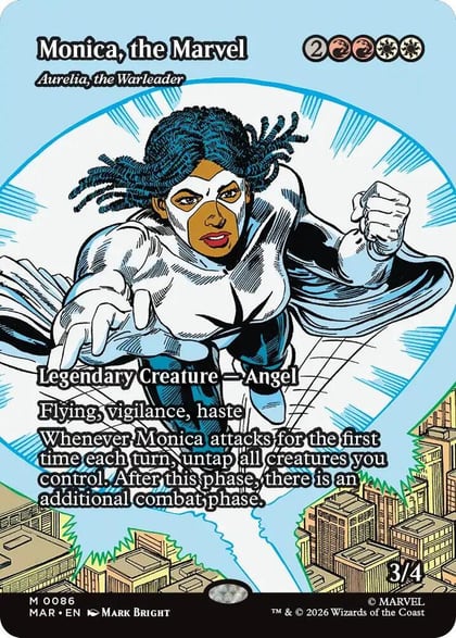 Monica, the Marvel - Aurelia, the Warleader (Borderless), Marvel Universe Eternal-Legal 86