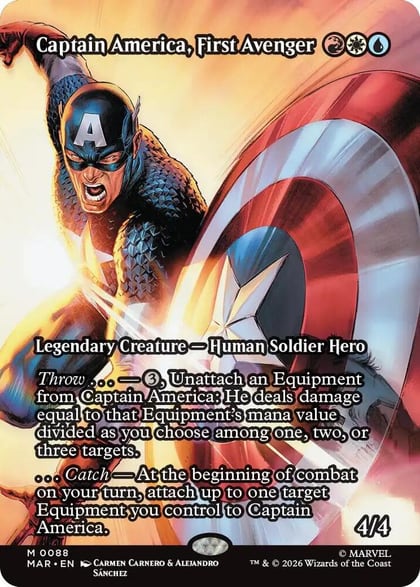 Captain America, First Avenger (Borderless), Marvel Universe Eternal-Legal 88