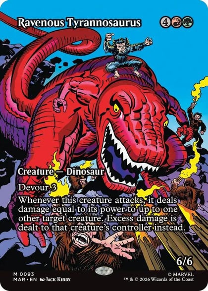 Ravenous Tyrannosaurus (Borderless), Marvel Universe Eternal-Legal 93